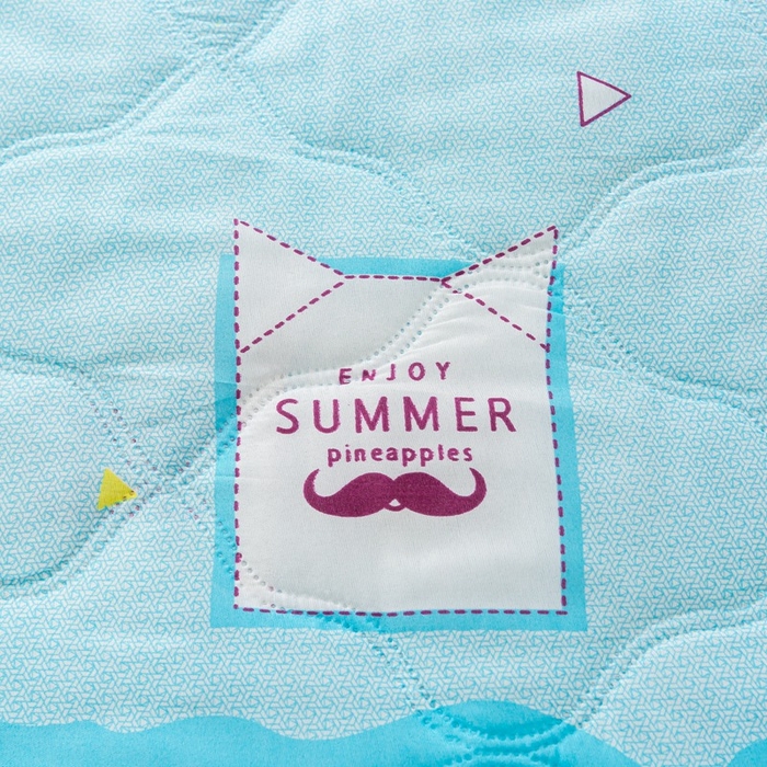 91家纺网 家纺一手货源 找家纺 爱派 2023新款磨毛超声波夏被夏凉被空调被被子被芯 菠萝