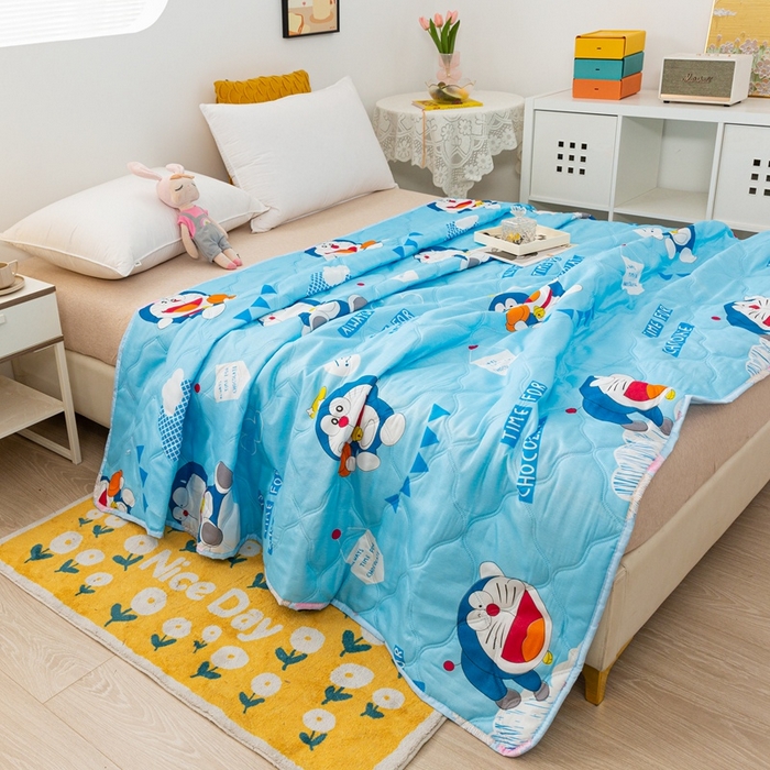 91家纺网 家纺一手货源 找家纺 爱派 2023新款磨毛超声波夏被夏凉被空调被被子被芯 KT猫