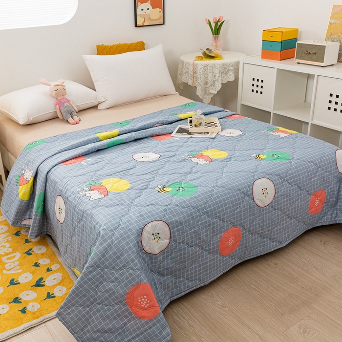 91家纺网 家纺一手货源 找家纺 爱派 2023新款磨毛超声波夏被夏凉被空调被被子被芯 吉祥兔