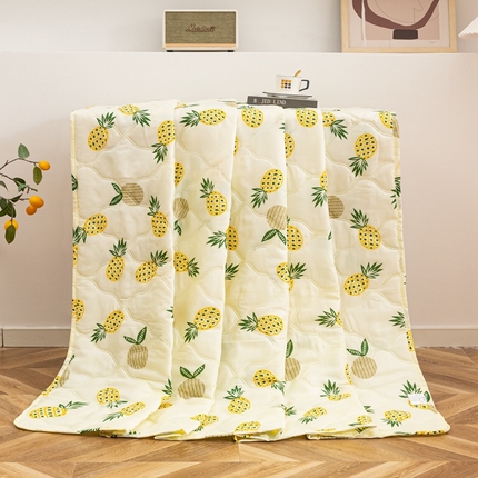 爱派 2023新款磨毛超声波夏被夏凉被空调被被子被芯 黄菠萝