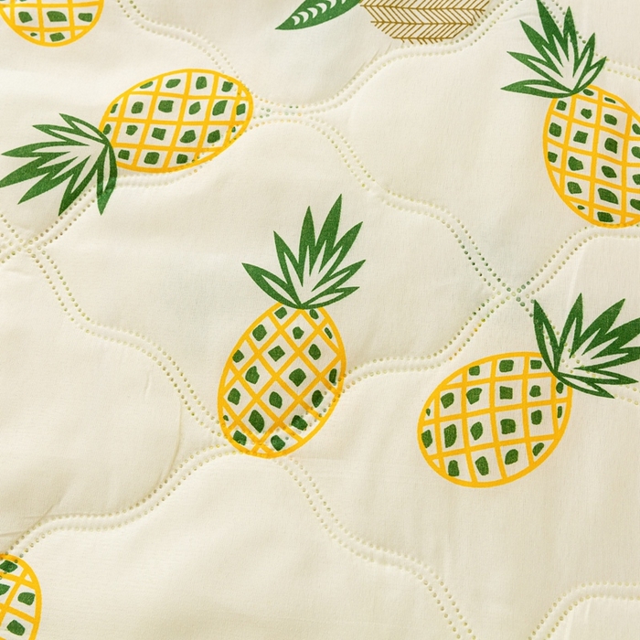 91家纺网 家纺一手货源 找家纺 爱派 2023新款磨毛超声波夏被夏凉被空调被被子被芯 黄菠萝