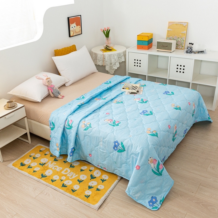 91家纺网 家纺一手货源 找家纺 爱派 2023新款磨毛超声波夏被夏凉被空调被被子被芯 美羊羊