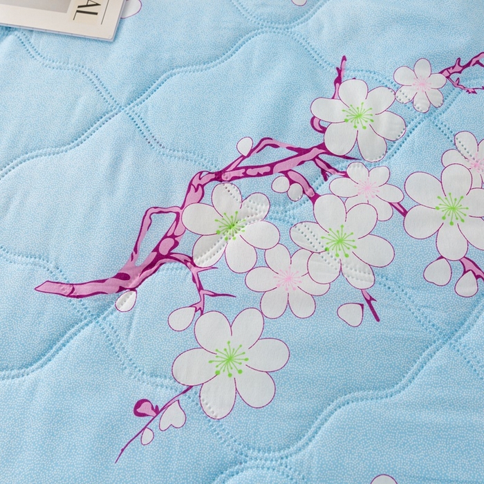 91家纺网 家纺一手货源 找家纺 爱派 2023新款磨毛超声波夏被夏凉被空调被被子被芯 腊梅