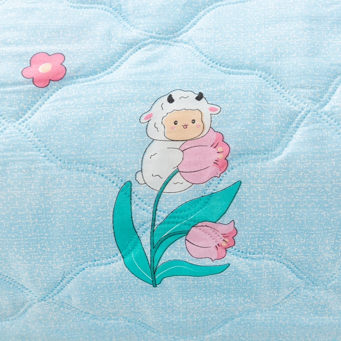 91家纺网 家纺一手货源 找家纺 爱派 2023新款磨毛超声波夏被夏凉被空调被被子被芯 美羊羊