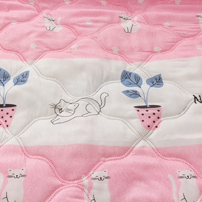 91家纺网 家纺一手货源 找家纺 爱派 2023新款磨毛超声波夏被夏凉被空调被被子被芯 招财猫