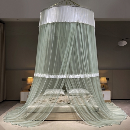 91家纺网 家纺一手货源 找家纺 （总）夏彩 新款 88565 子母床雪纺吊顶蚊帐