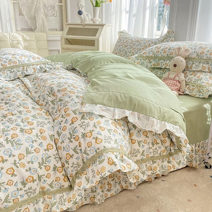 艾唯希 2024新款全棉法式花边四件套系列-第三批 彩韵