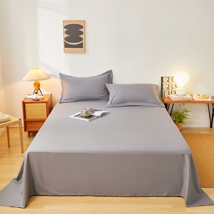 91家纺网 家纺一手货源 找家纺 曼陀罗 2025新款防水原棉床单 绅士灰