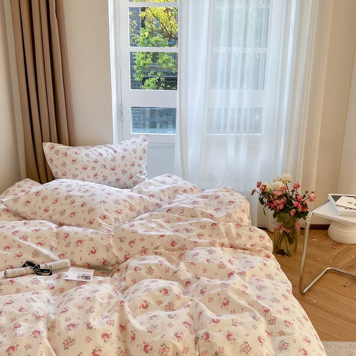 91家纺网 家纺一手货源 找家纺 （总）时年 2023新款全棉四件套热爱生活系列第一期