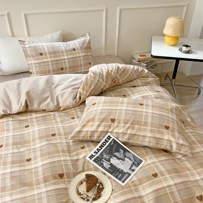 91家纺网 家纺一手货源 找家纺 时年 2023新款全棉四件套热爱生活系列第一期 芙卡