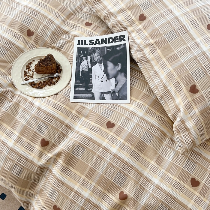 91家纺网 家纺一手货源 找家纺 时年 2023新款全棉四件套热爱生活系列第一期 芙卡