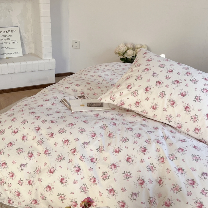 91家纺网 家纺一手货源 找家纺 时年 2023新款全棉四件套热爱生活系列第一期 春日