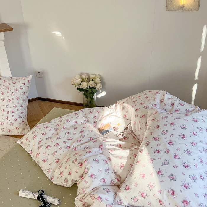 91家纺网 家纺一手货源 找家纺 时年 2023新款全棉四件套热爱生活系列第一期 春日