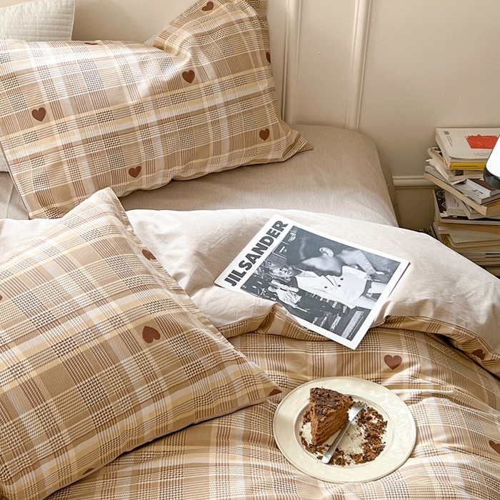 91家纺网 家纺一手货源 找家纺 时年 2023新款全棉四件套热爱生活系列第一期 芙卡