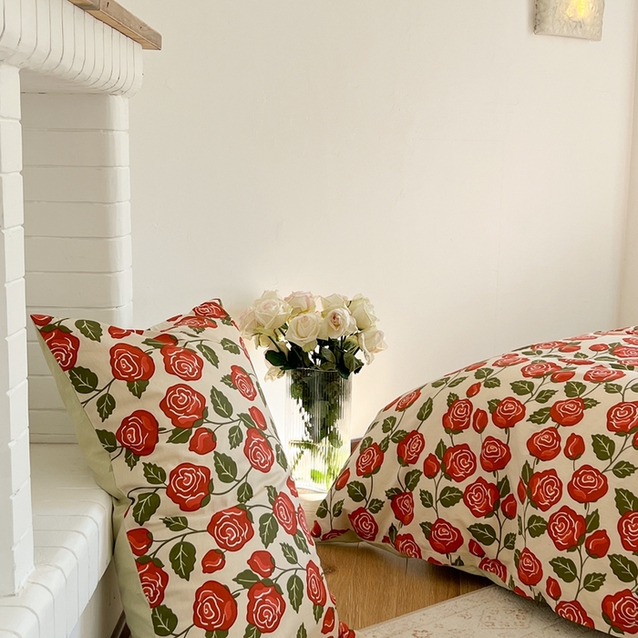 91家纺网 家纺一手货源 找家纺 时年 2023新款全棉四件套热爱生活系列第一期 卡罗拉