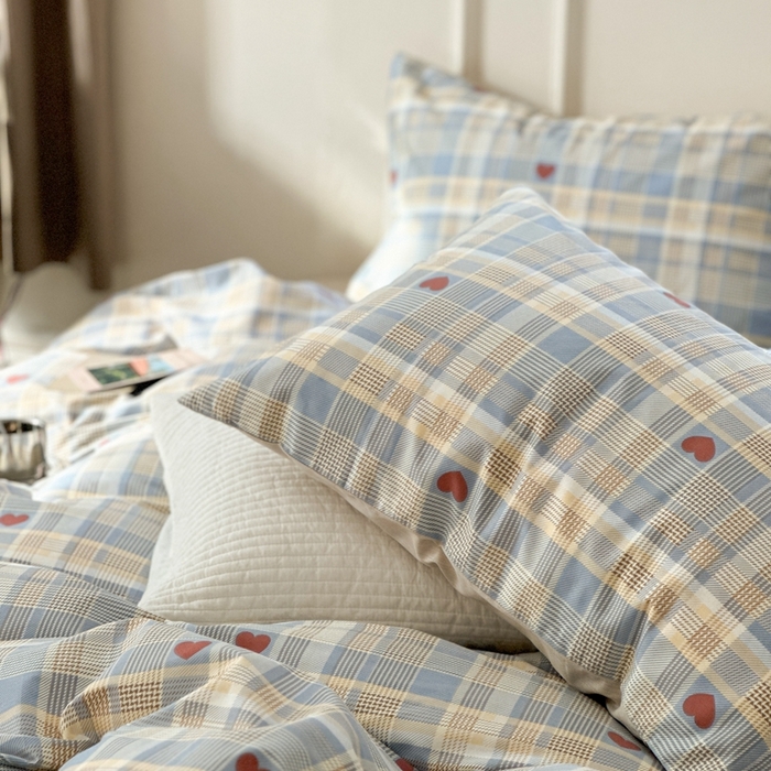 91家纺网 家纺一手货源 找家纺 时年 2023新款全棉四件套热爱生活系列第一期 罗兰