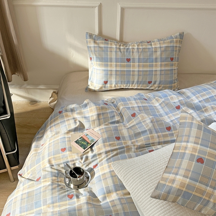 91家纺网 家纺一手货源 找家纺 时年 2023新款全棉四件套热爱生活系列第一期 罗兰