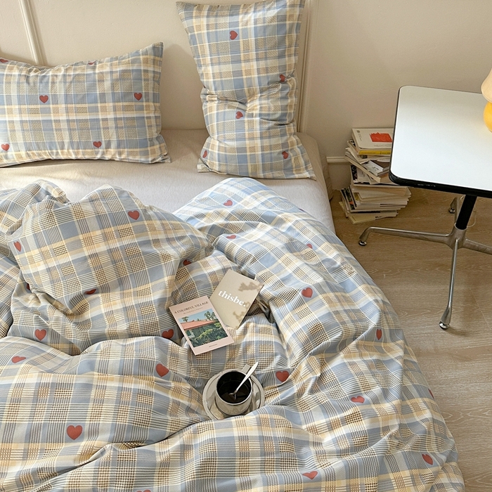 91家纺网 家纺一手货源 找家纺 时年 2023新款全棉四件套热爱生活系列第一期 罗兰