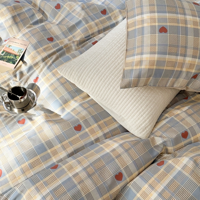 91家纺网 家纺一手货源 找家纺 时年 2023新款全棉四件套热爱生活系列第一期 罗兰