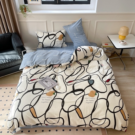 时年 2023新款全棉四件套热爱生活系列第一期 悠然曲