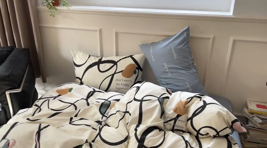 91家纺网 家纺一手货源 找家纺 时年 2023新款全棉四件套热爱生活系列第一期 悠然曲