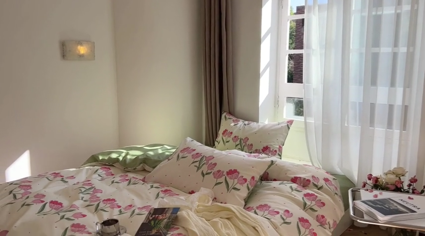 91家纺网 家纺一手货源 找家纺 时年 2023新款全棉四件套热爱生活系列第一期 静香