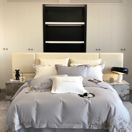 91家纺网 家纺一手货源 找家纺 （总）初拾家纺2023新款100支澳棉设计师定制款四件套-图兰朵