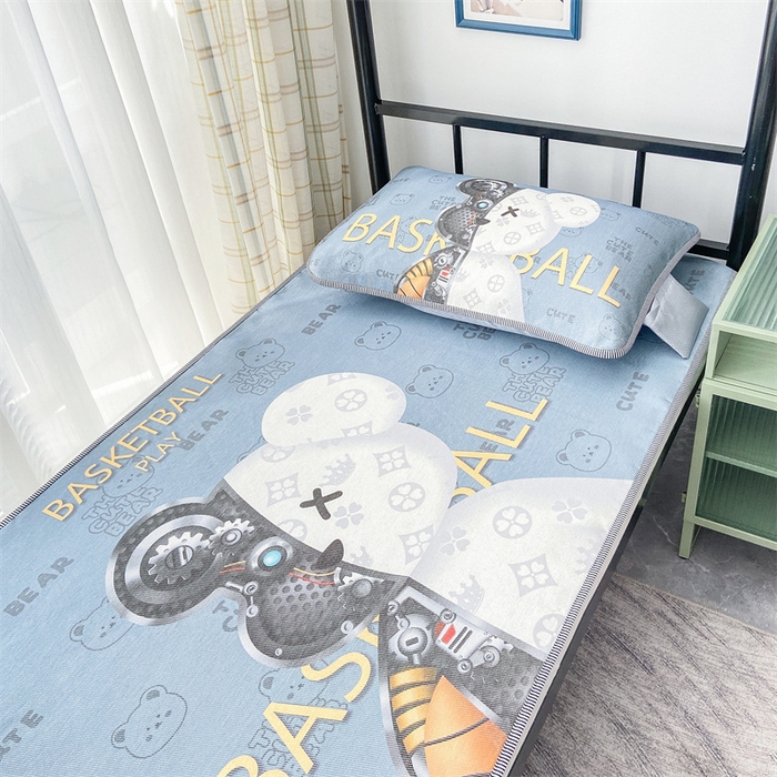 91家纺网 家纺一手货源 找家纺 宅部落2023新款学生宿舍单人凉席 机械熊