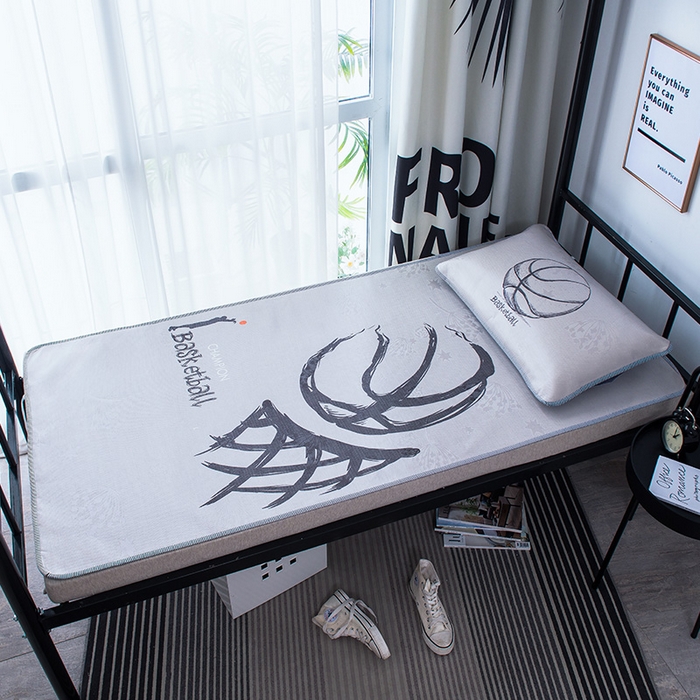 91家纺网 家纺一手货源 找家纺 宅部落2023新款学生宿舍单人凉席 篮球冠军