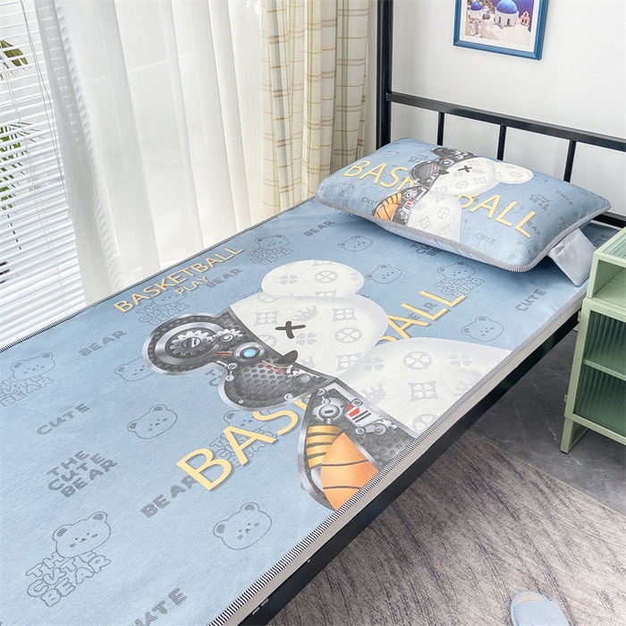 91家纺网 家纺一手货源 找家纺 宅部落2023新款学生宿舍单人凉席 机械熊