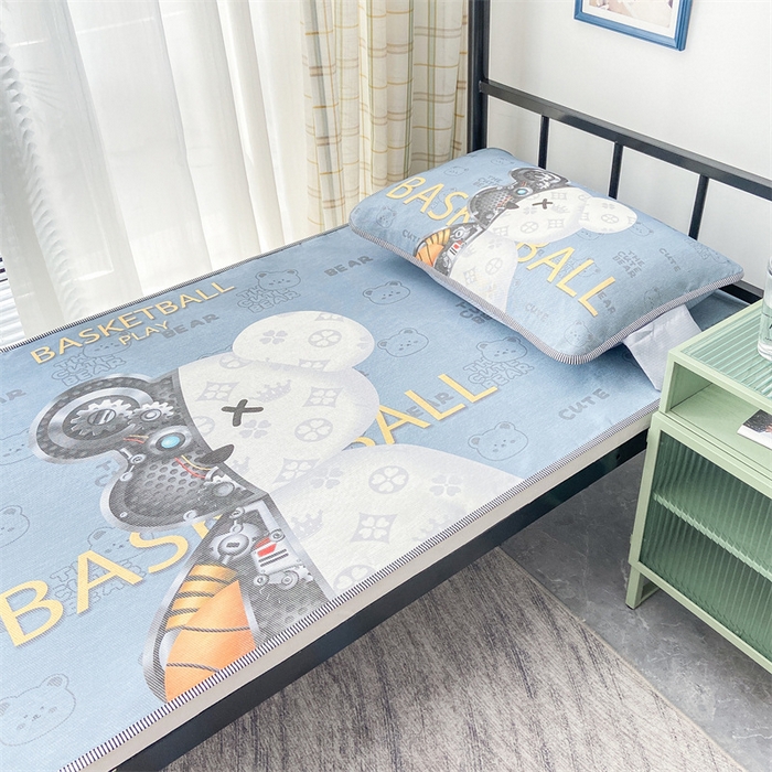 91家纺网 家纺一手货源 找家纺 宅部落2023新款学生宿舍单人凉席 机械熊