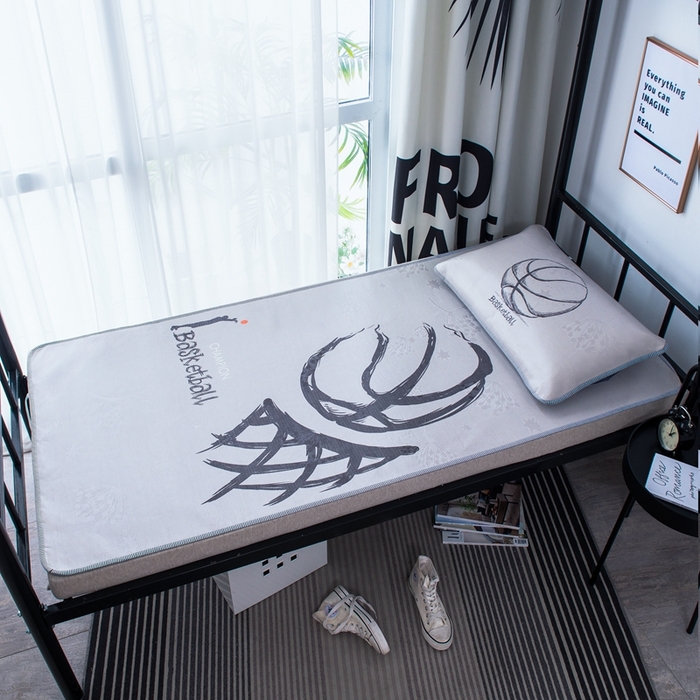 91家纺网 家纺一手货源 找家纺 宅部落2023新款学生宿舍单人凉席 篮球冠军