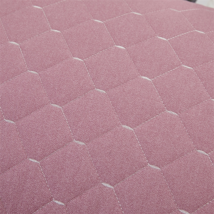 91家纺网 家纺一手货源 找家纺 杜先生 2023新款纯色活性磨毛全棉刺绣夹棉枕套一对 米粒浅玉