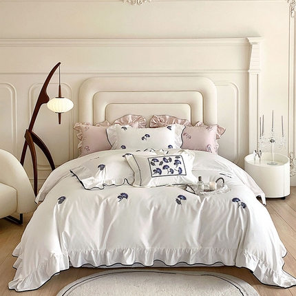 91家纺网 家纺一手货源 找家纺 （总）初拾 2023新款100支澳棉法式—合欢