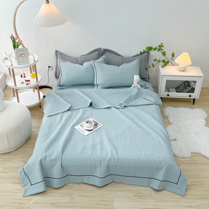 91家纺网 家纺一手货源 找家纺 （总）乐卧  2026新款雅韵蕾丝花边手工花卉夏凉被四件套