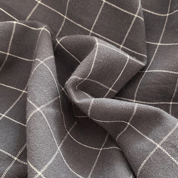 91家纺网 家纺一手货源 找家纺 云家2023无印风色织全棉纯棉水洗棉系列四件套纯色格子 小灰格