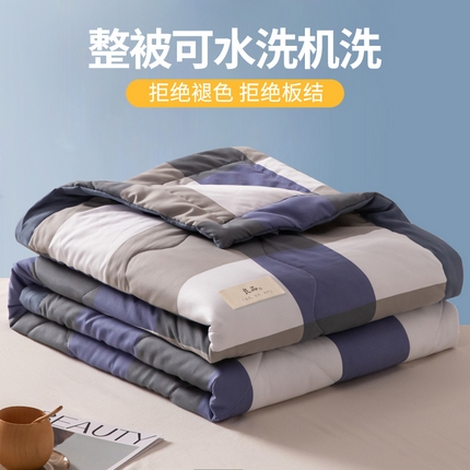 91家纺网 家纺一手货源 找家纺 U被家纺 2025新款日式良品夏凉被系列单夏被三件套四件套 良品薄荷绿