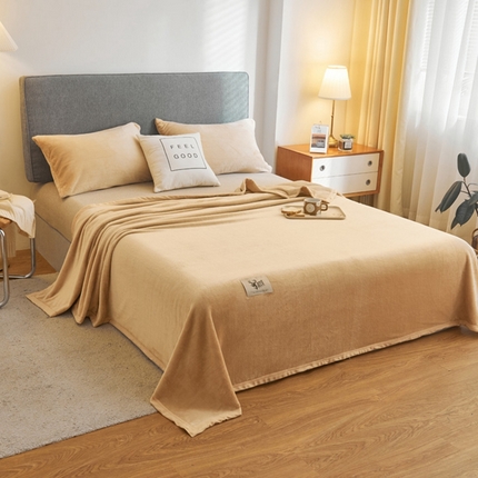 91家纺网 家纺一手货源 找家纺 （总）宅部落 2023云貂绒毯子300克毛毯法莱绒盖毯牛奶绒毛毯