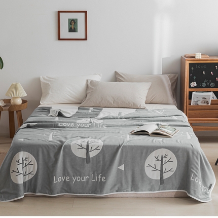 91家纺网 家纺一手货源 找家纺 （总）朴尔 2023年抽象风格六层纱布毛巾被系列-朴尔经典款常年备货