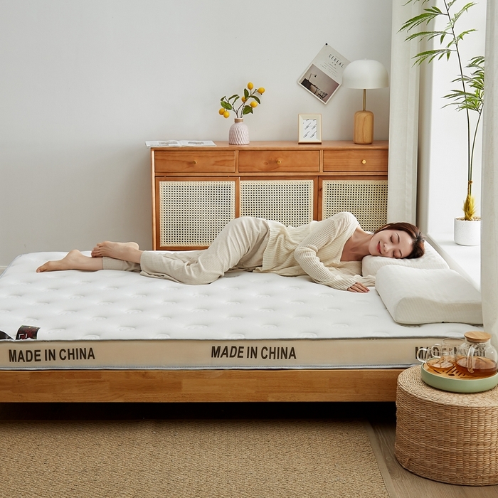 91家纺网 家纺一手货源 找家纺 2024新款蜗牛乳胶抗压棉新款床垫 乳胶抗压棉立体蜗牛白