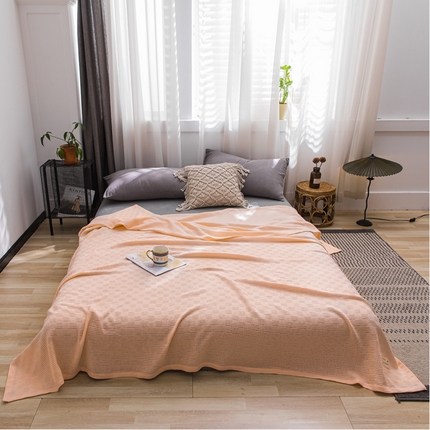 91家纺网 家纺一手货源 找家纺 （总）朴尔家纺 2023年加厚纯色线毯纱布毛巾被