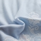 91家纺网 家纺一手货源 找家纺 朴尔家纺 2023年抽象风格六层纱布毛巾被系列 那些花儿-浅蓝