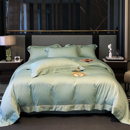 91家纺网 家纺一手货源 找家纺 总玖玖爱2023新款100支天丝棉四件套-羽之恋