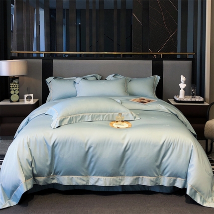 91家纺网 家纺一手货源 找家纺 总玖玖爱2023新款100支天丝棉四件套-羽之恋