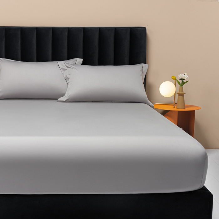 91家纺网 家纺一手货源 找家纺 （总）秀色家纺 2025新款A类50支贡缎双股长绒棉单品床笠