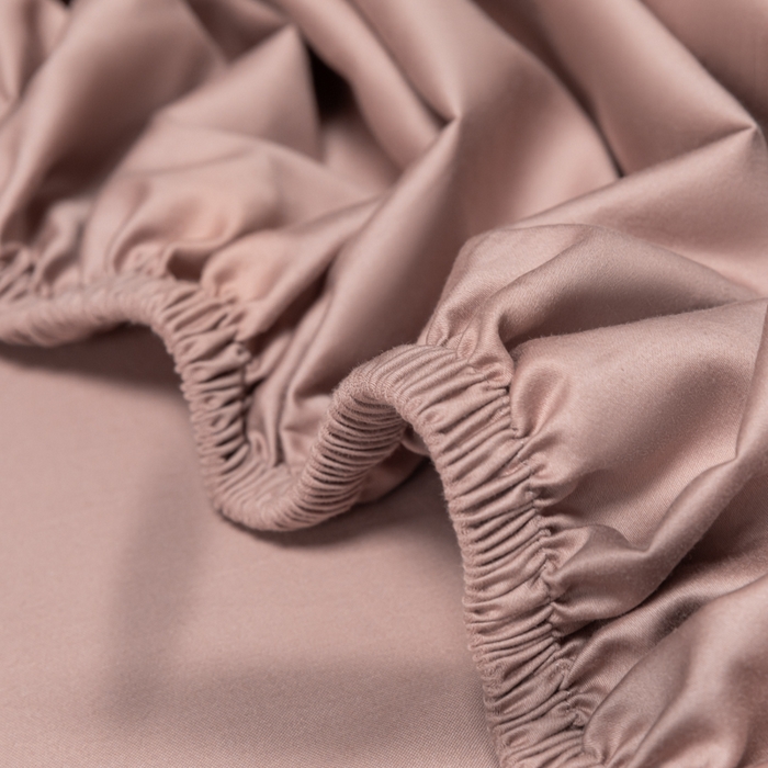 91家纺网 家纺一手货源 找家纺 秀色家纺 2025新款A类50支贡缎双股长绒棉单品床笠琳蕴储