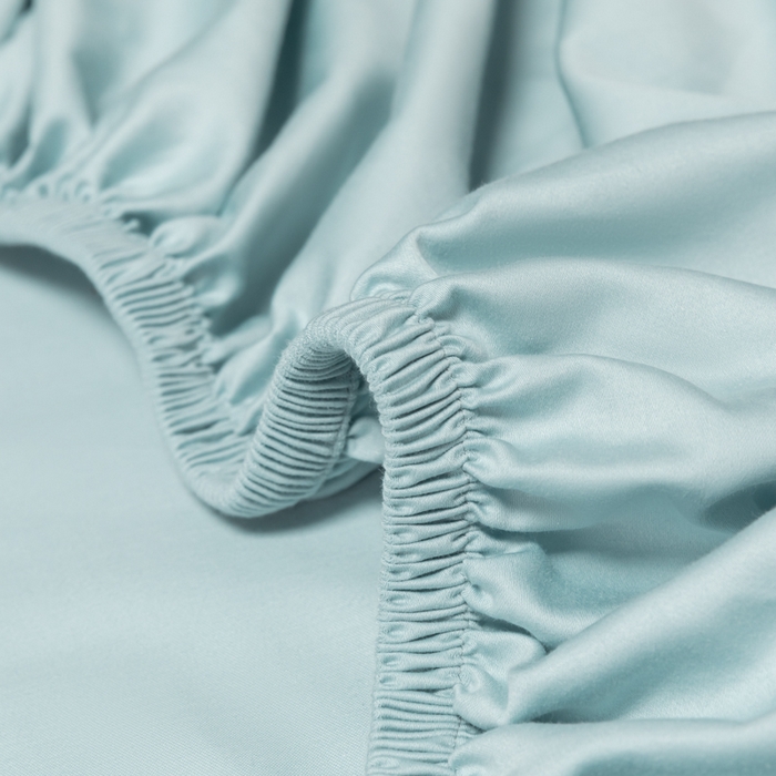 91家纺网 家纺一手货源 找家纺 秀色家纺 2025新款A类50支贡缎双股长绒棉单品床笠郁兰