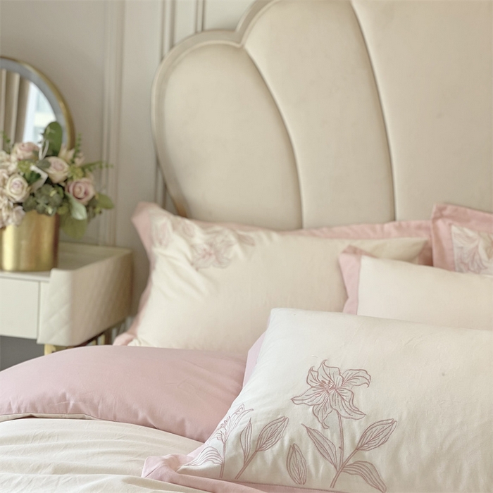 91家纺网 家纺一手货源 找家纺 （总）安妮 2023新款四件套百合花系列