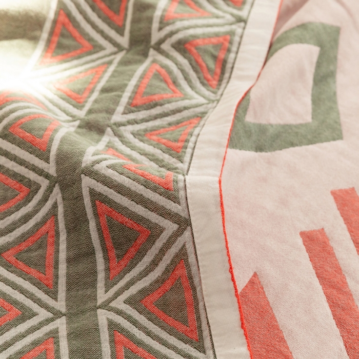 91家纺网 家纺一手货源 找家纺 朴尔 2023年波西米亚风全棉四层纱布毛巾被 莱茵河畔