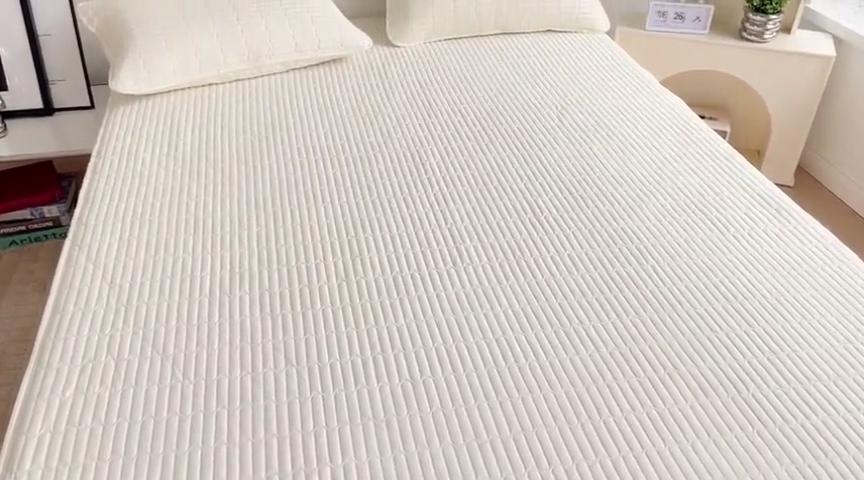 91家纺网 家纺一手货源 找家纺 寐居  2023年新款全棉夹棉床笠 优雅-白